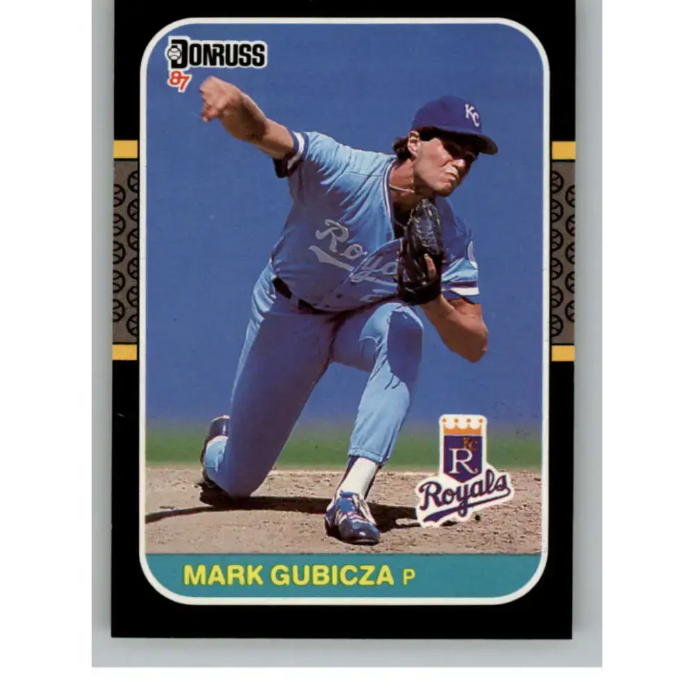 1987 Donruss #466 Mark Gubicza EX Excellent Kansas City Royals Baseball Card - Baseball Card Single