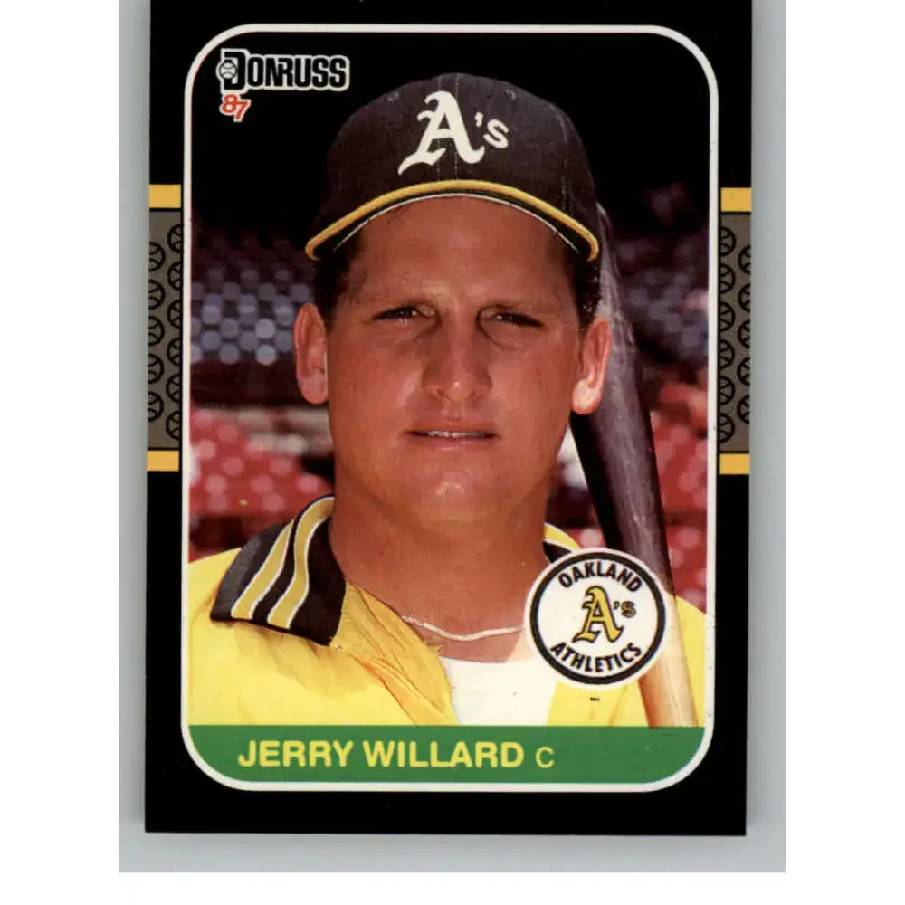 1987 Donruss #467 Jerry Willard EX Excellent Oakland Athletics Baseball Card - Baseball Card Single