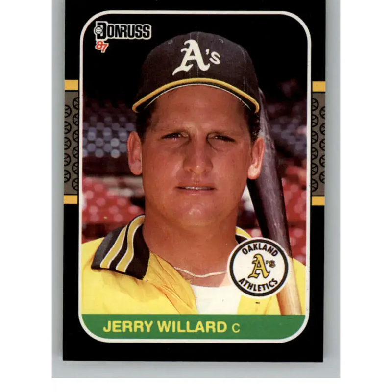 1987 Donruss #467 Jerry Willard EX Excellent Oakland Athletics Baseball Card - Baseball Card Single