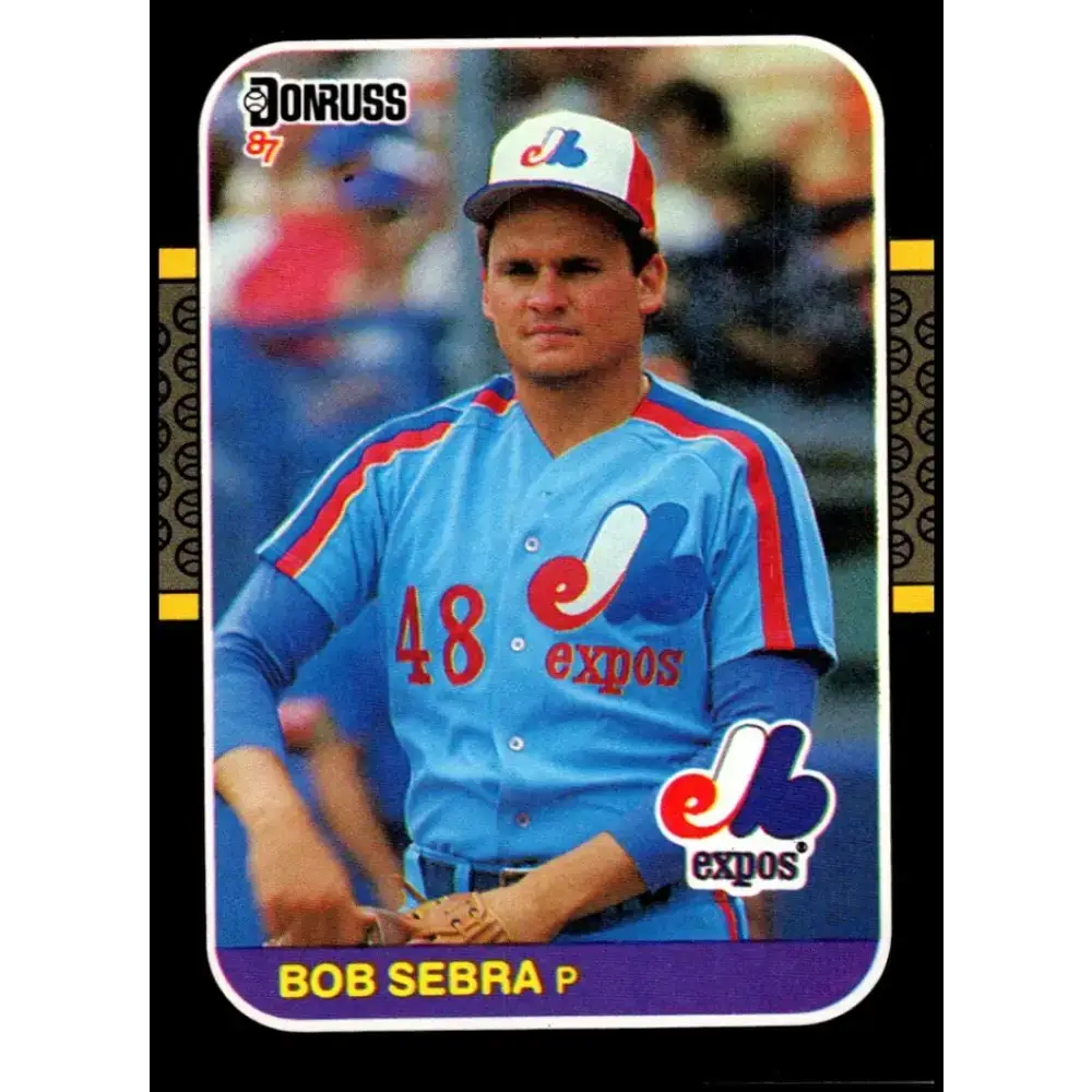 1987 Donruss #468 Bob Sebra EX Excellent Montreal Expos Baseball Card - Baseball Card Single
