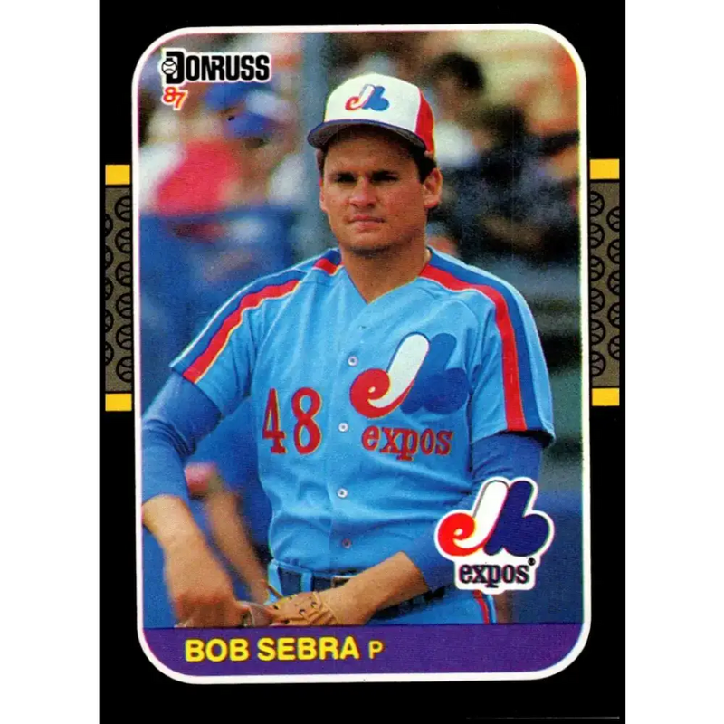 1987 Donruss #468 Bob Sebra EX Excellent Montreal Expos Baseball Card - Baseball Card Single