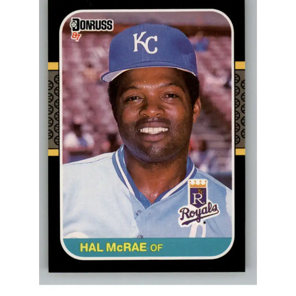 1987 Donruss #471 Hal McRae EX Excellent Kansas City Royals Baseball Card - Baseball Card Single