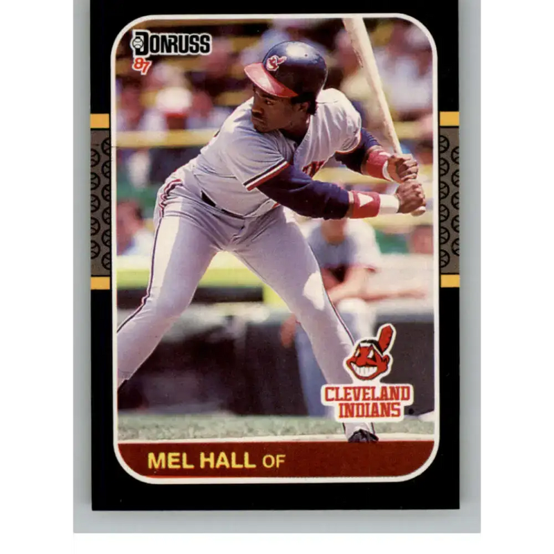 1987 Donruss #473 Mel Hall EX Excellent Cleveland Indians Baseball Card - Baseball Card Single
