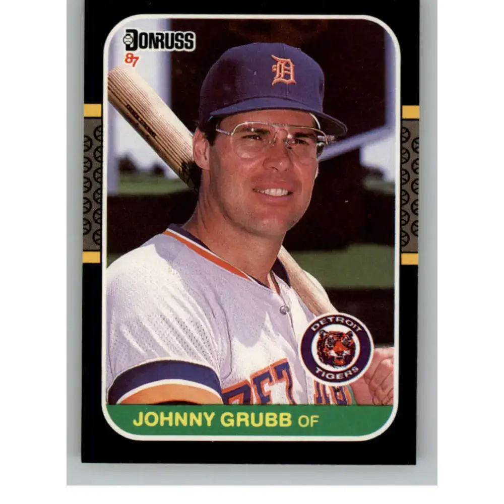 1987 Donruss #476 Johnny Grubb EX Excellent Detroit Tigers Baseball Card