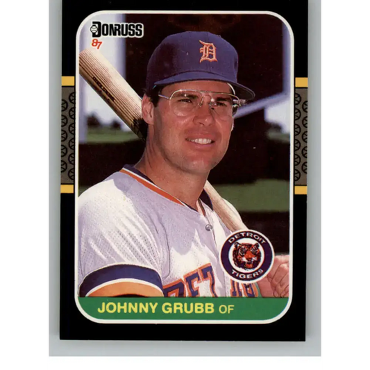 1987 Donruss #476 Johnny Grubb EX Excellent Detroit Tigers Baseball Card