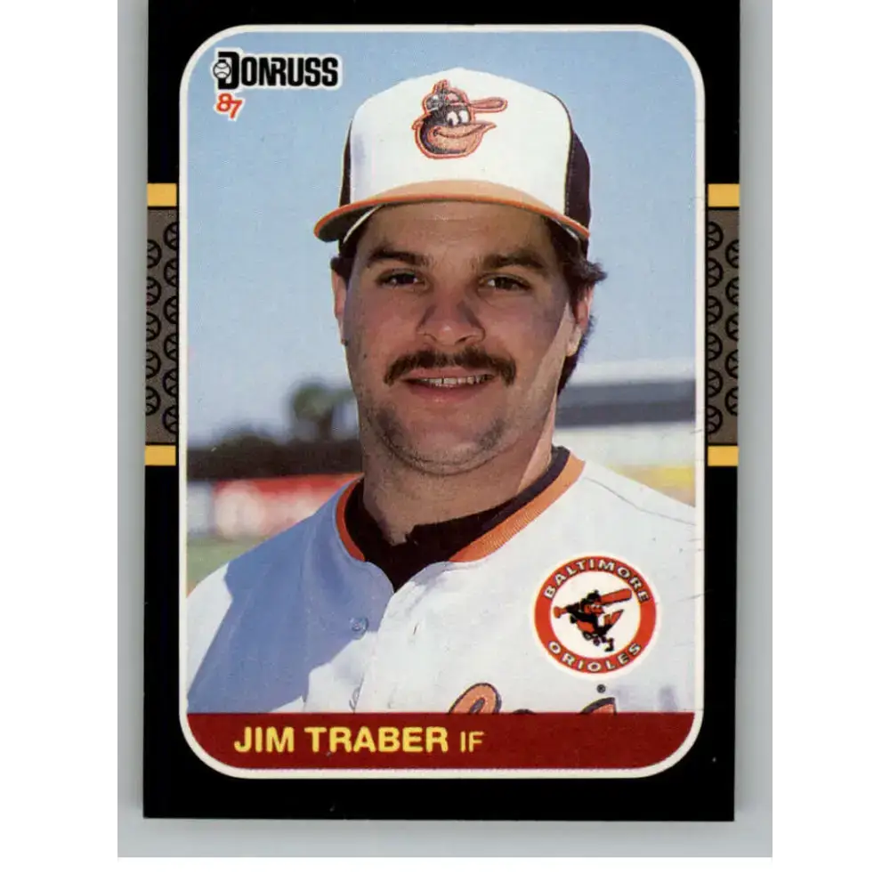 1987 Donruss #477 Jim Traber EX Excellent Baltimore Orioles Baseball Card - Baseball Card Single