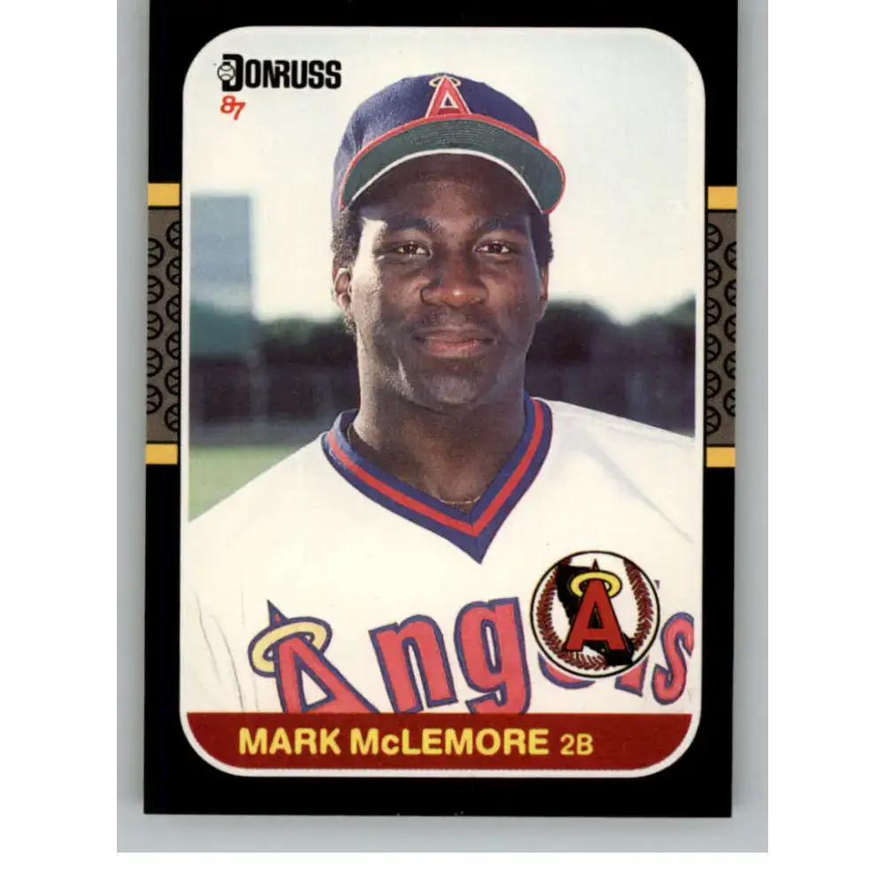 1987 Donruss #479 Mark McLemore EX Excellent California Angels Baseball Card