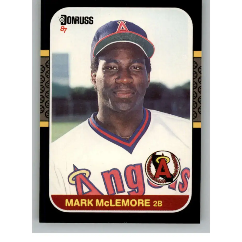 1987 Donruss #479 Mark McLemore EX Excellent California Angels Baseball Card
