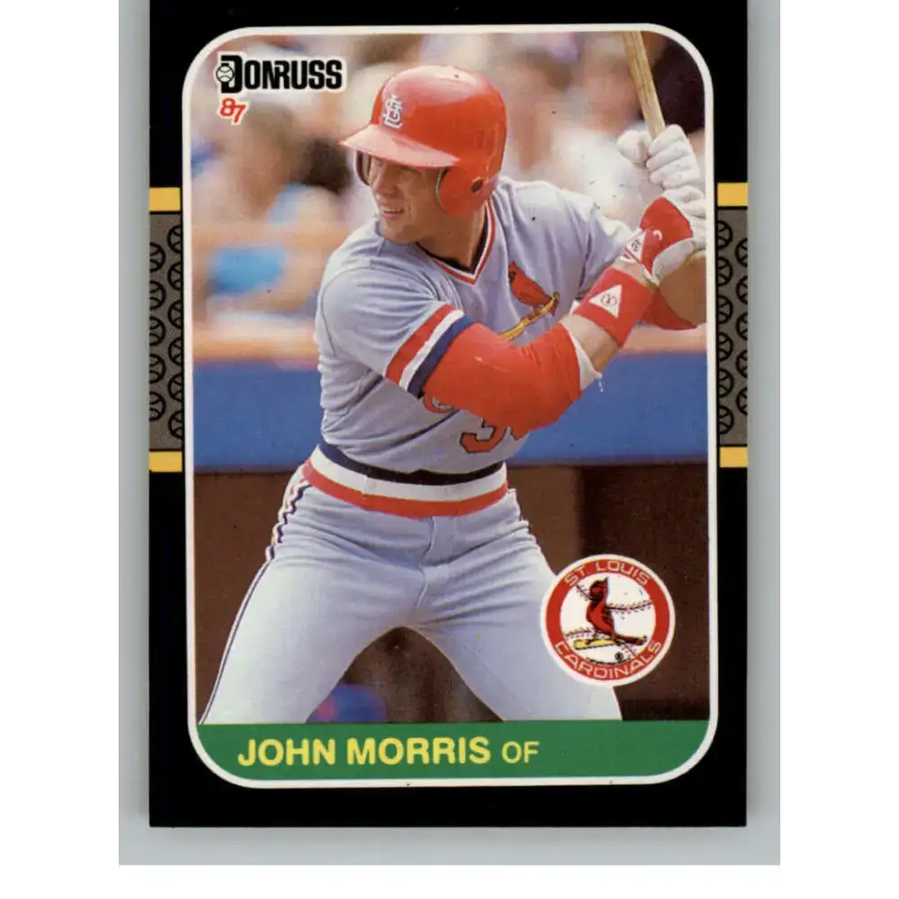 1987 Donruss #480 John Morris EX Excellent St. Louis Cardinals Baseball Card - Baseball Card Single