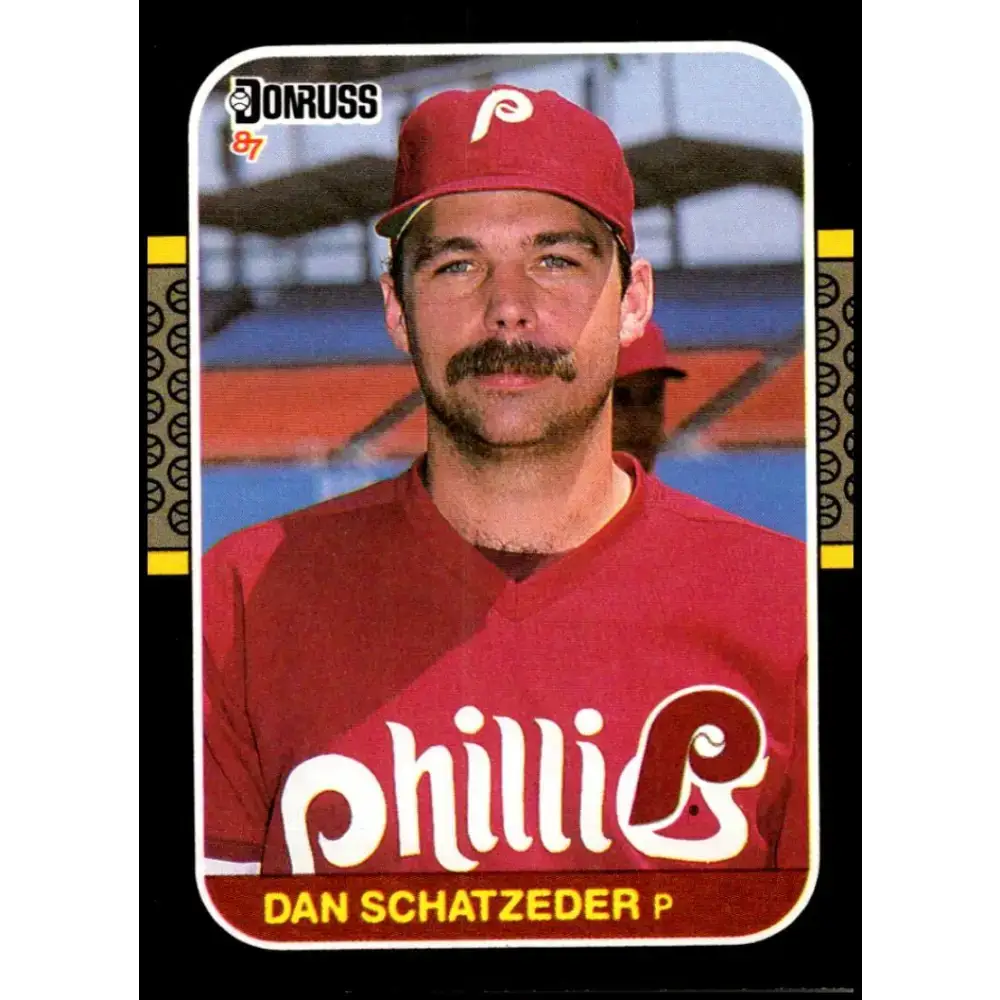 1987 Donruss #482 Dan Schatzeder EX Excellent Philadelphia Phillies Baseball Card - Baseball Card Single