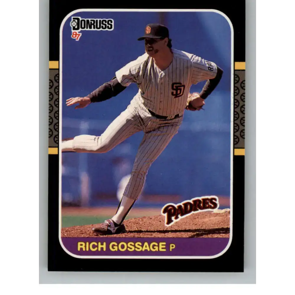 1987 Donruss #483 Rich Gossage EX Excellent San Diego Padres Baseball Card - Baseball Card Single