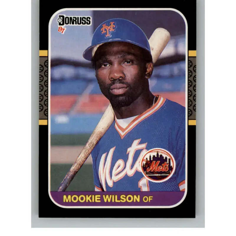 1987 Donruss #487 Mookie Wilson EX Excellent New York Mets Baseball Card - Baseball Card Single