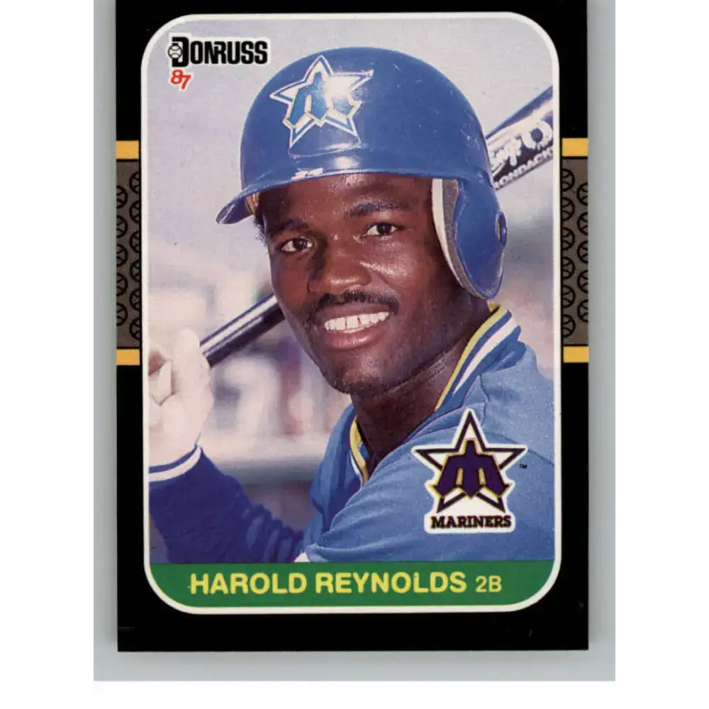1987 Donruss #489 Harold Reynolds EX Excellent Seattle Mariners Baseball Card - Baseball Card Single
