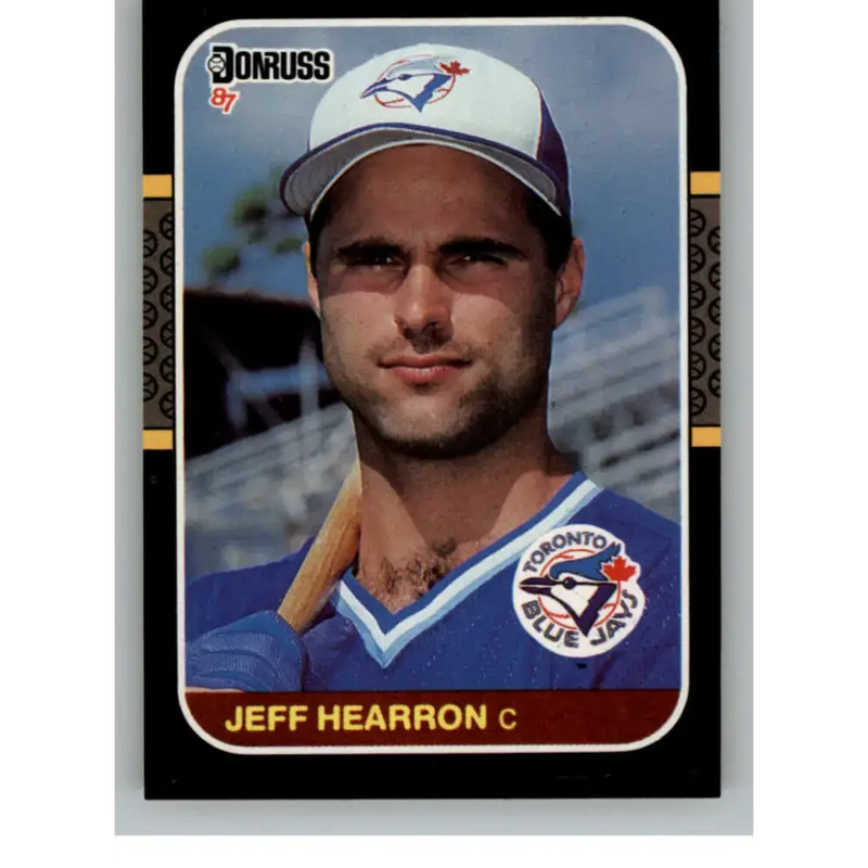 1987 Donruss #490 Jeff Hearron EX Excellent RC Rookie Toronto Blue Jays Baseball Card - Baseball Card Single