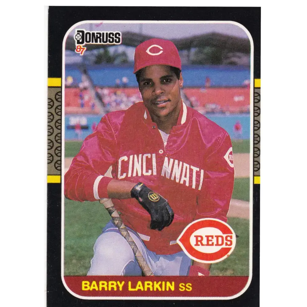 1987 Donruss #492 Barry Larkin EX Excellent RC Rookie Cincinnati Reds Baseball Card - Baseball Card Single