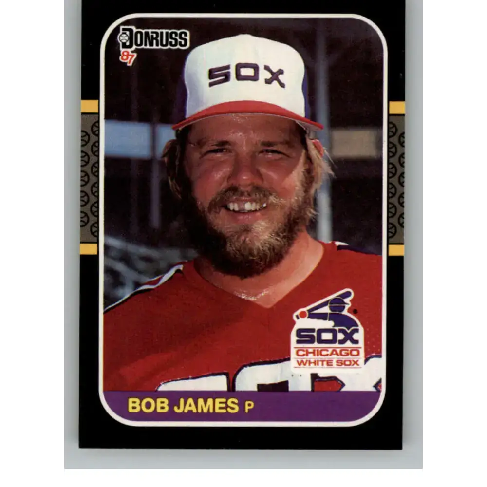 1987 Donruss #493 Bob James EX Excellent Chicago White Sox Baseball Card - Baseball Card Single