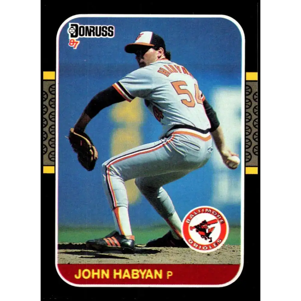 1987 Donruss #494 John Habyan EX Excellent Baltimore Orioles Baseball Card - Baseball Card Single