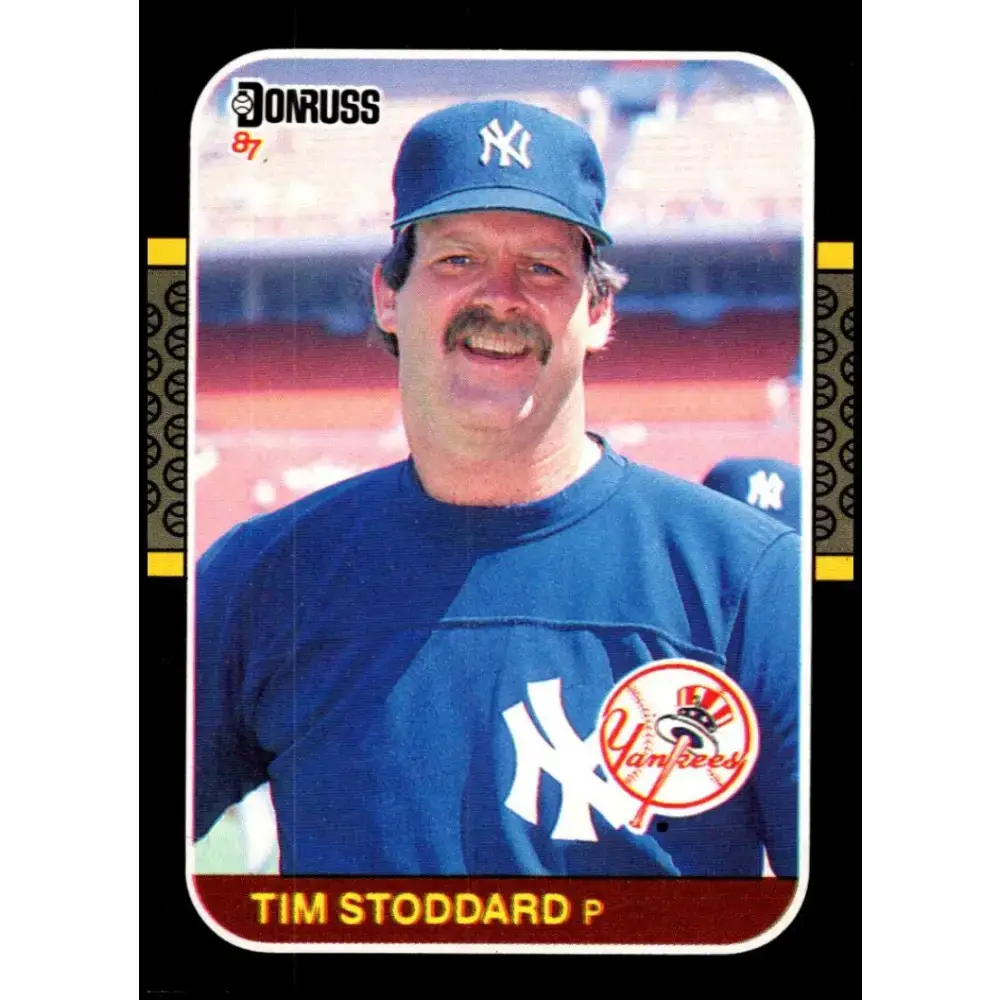 1987 Donruss #497 Tim Stoddard EX Excellent New York Yankees Baseball Card - Baseball Card Single
