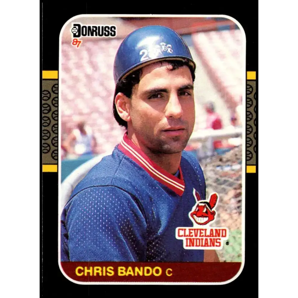 1987 Donruss #501 Chris Bando EX Excellent Cleveland Indians Baseball Card - Baseball Card Single