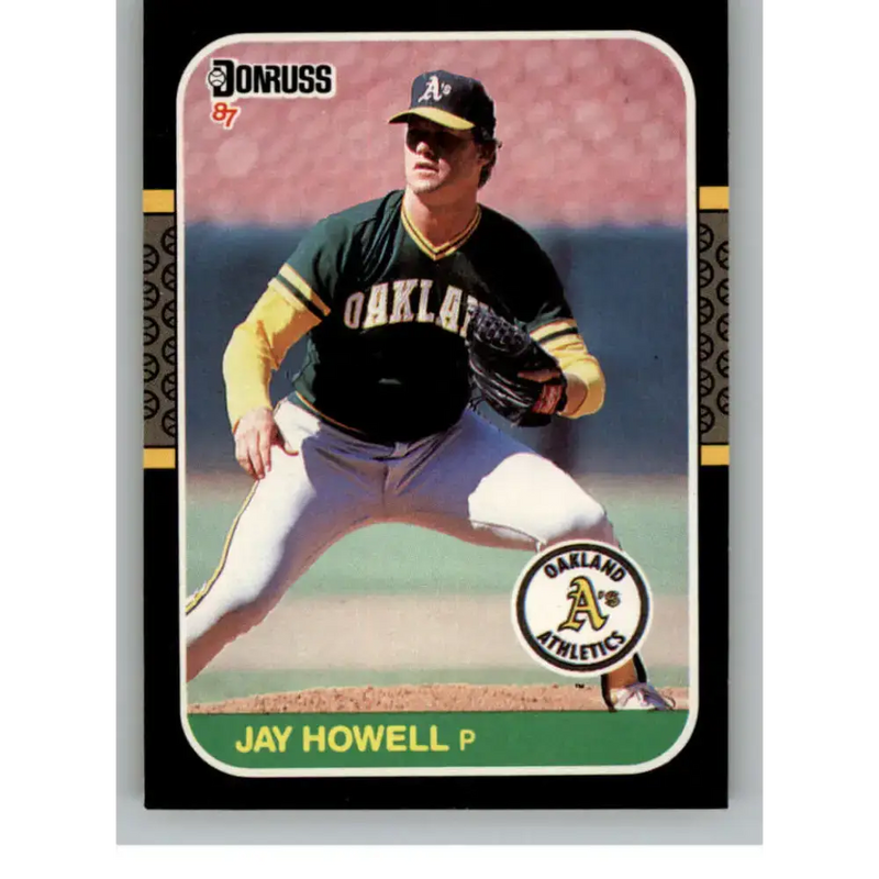 1987 Donruss #503 Jay Howell EX Excellent Oakland Athletics Baseball Card - Baseball Card Single