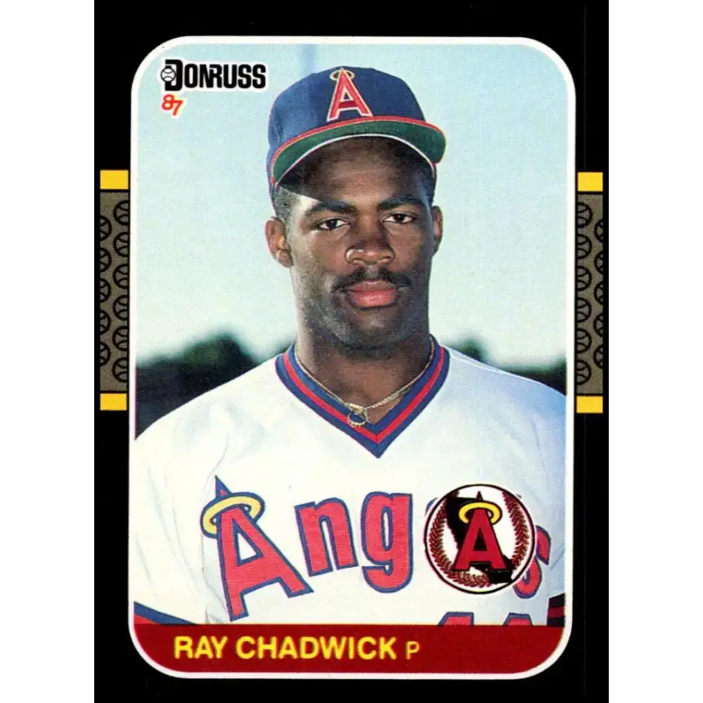1987 Donruss #505 Ray Chadwick EX Excellent RC Rookie California Angels Baseball Card - Baseball Card Single