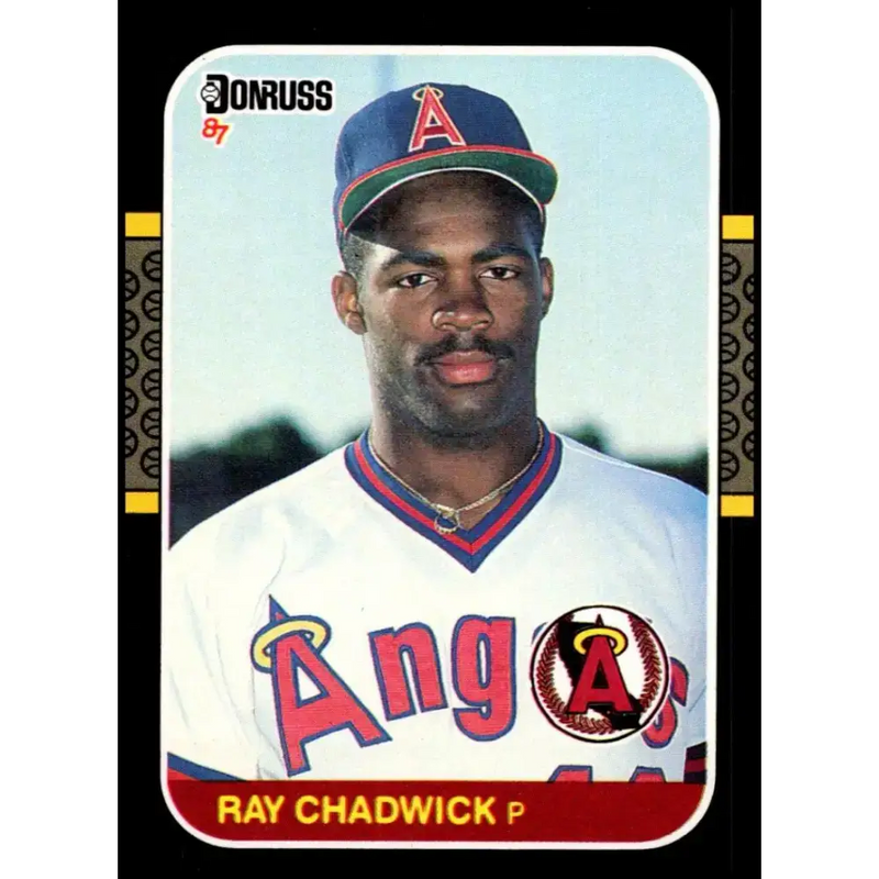 1987 Donruss #505 Ray Chadwick EX Excellent RC Rookie California Angels Baseball Card - Baseball Card Single