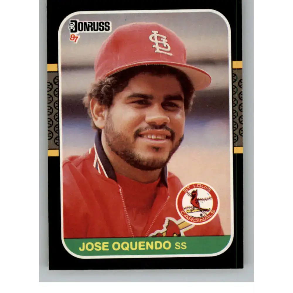 1987 Donruss #510 Jose Oquendo EX Excellent St. Louis Cardinals Baseball Card - Baseball Card Single