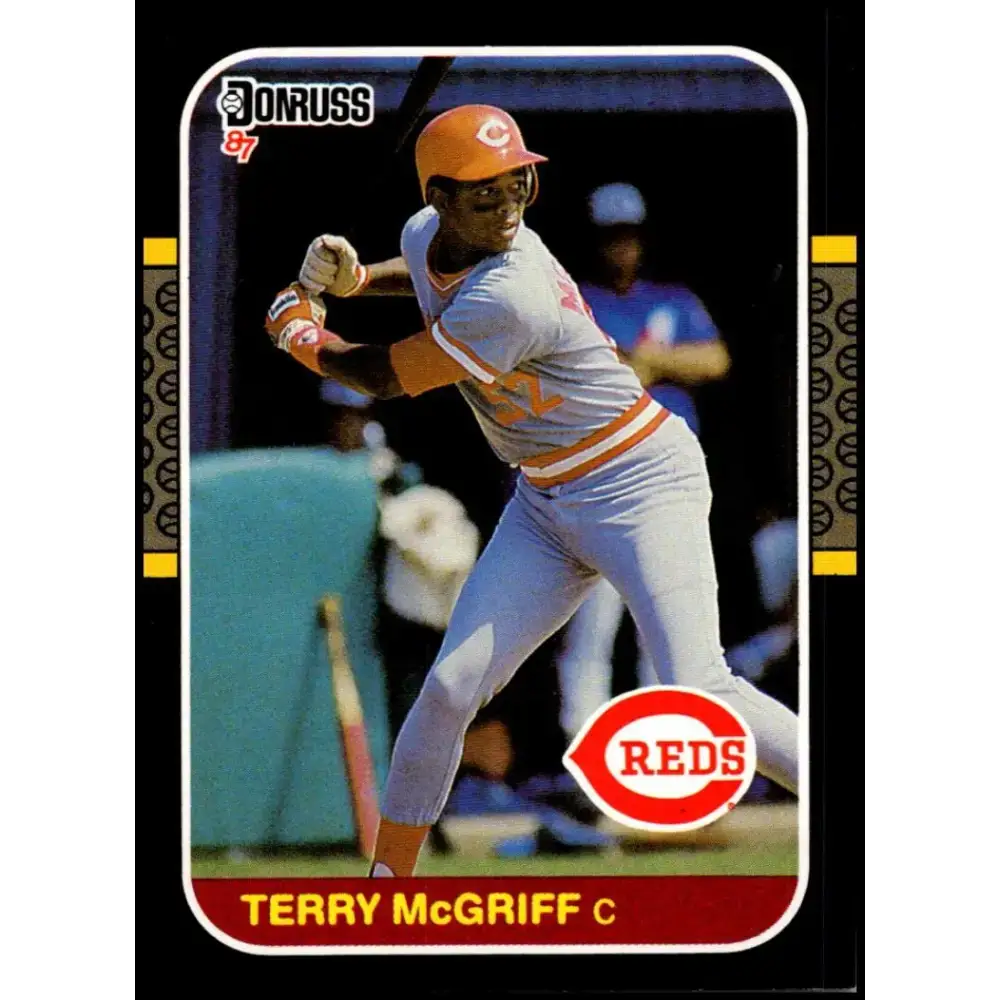 1987 Donruss #512 Terry McGriff EX RC Rookie Cincinnati Reds Baseball Card