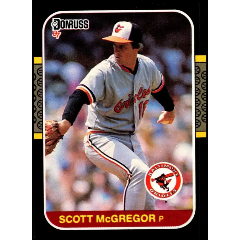 1987 Donruss #520 Scott McGregor EX Excellent Baltimore Orioles Baseball Card - Baseball Card Single