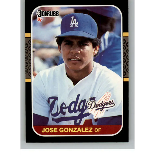 1987 Donruss #525 Jose Gonzalez EX Excellent RC Rookie Los Angeles Dodgers Baseball Card