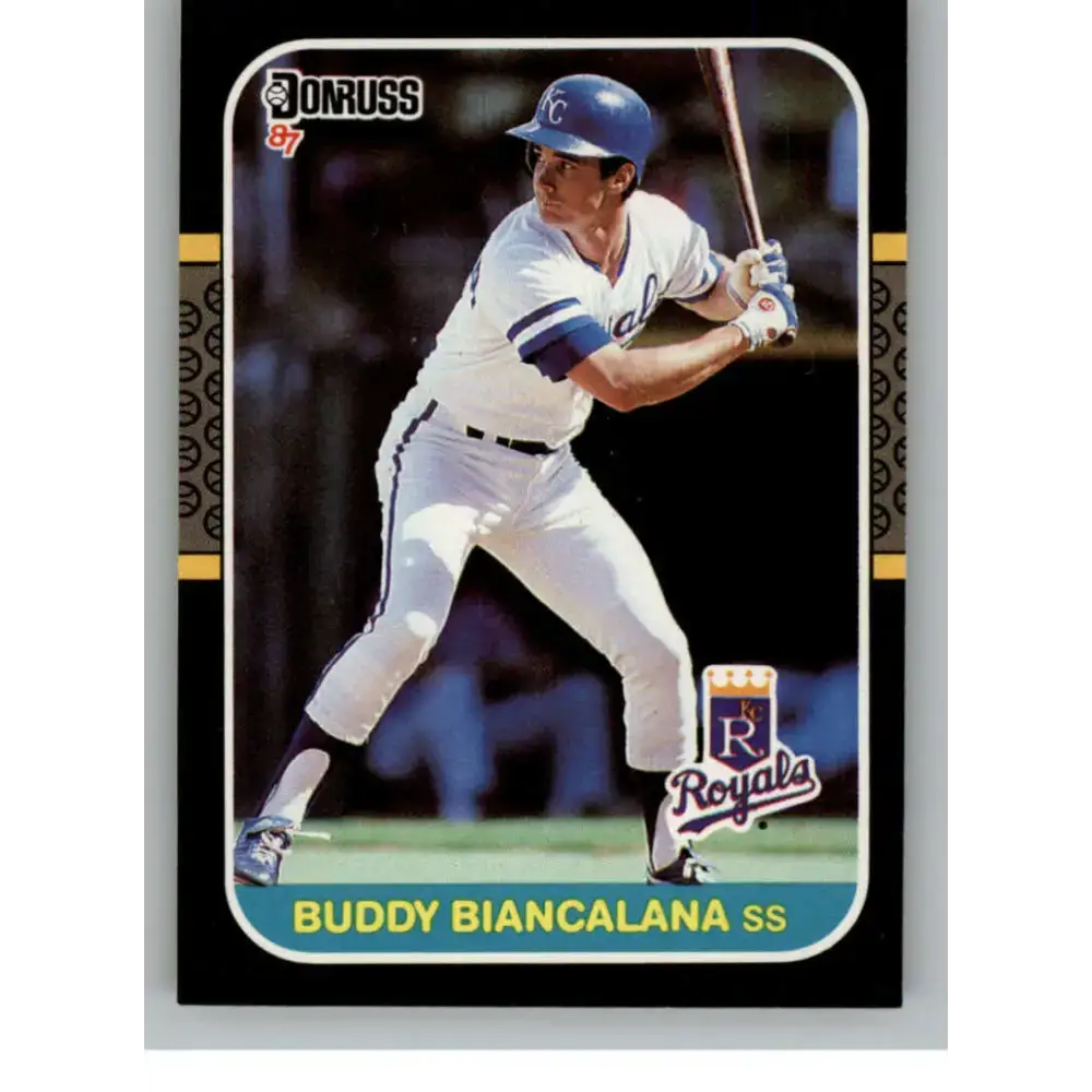 1987 Donruss #527 Buddy Biancalana EX Excellent Kansas City Royals Baseball Card - Baseball Card Single