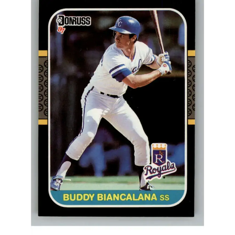 1987 Donruss #527 Buddy Biancalana EX Excellent Kansas City Royals Baseball Card - Baseball Card Single