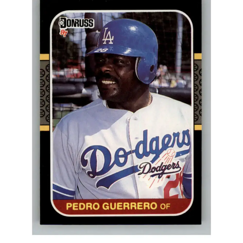 1987 Donruss #53 Pedro Guerrero EX Los Angeles Dodgers Baseball Card - Baseball Card Single