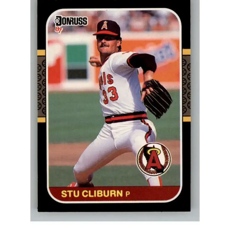 1987 Donruss #530 Stew Cliburn EX Excellent California Angels Baseball Card - Baseball Card Single