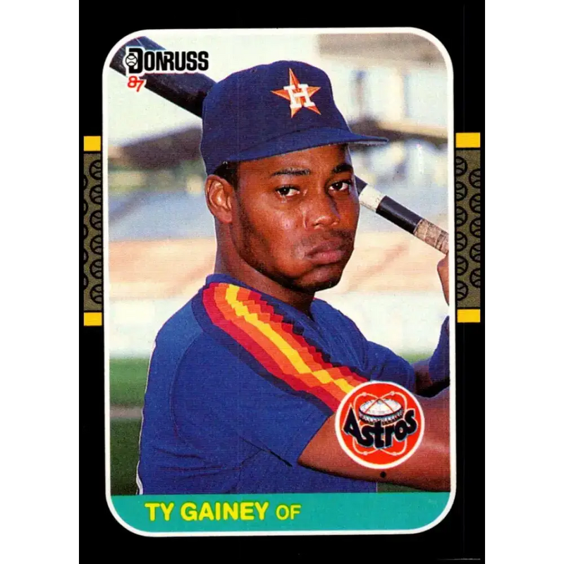 1987 Donruss #533 Ty Gainey EX Excellent Houston Astros Baseball Card - Baseball Card Single