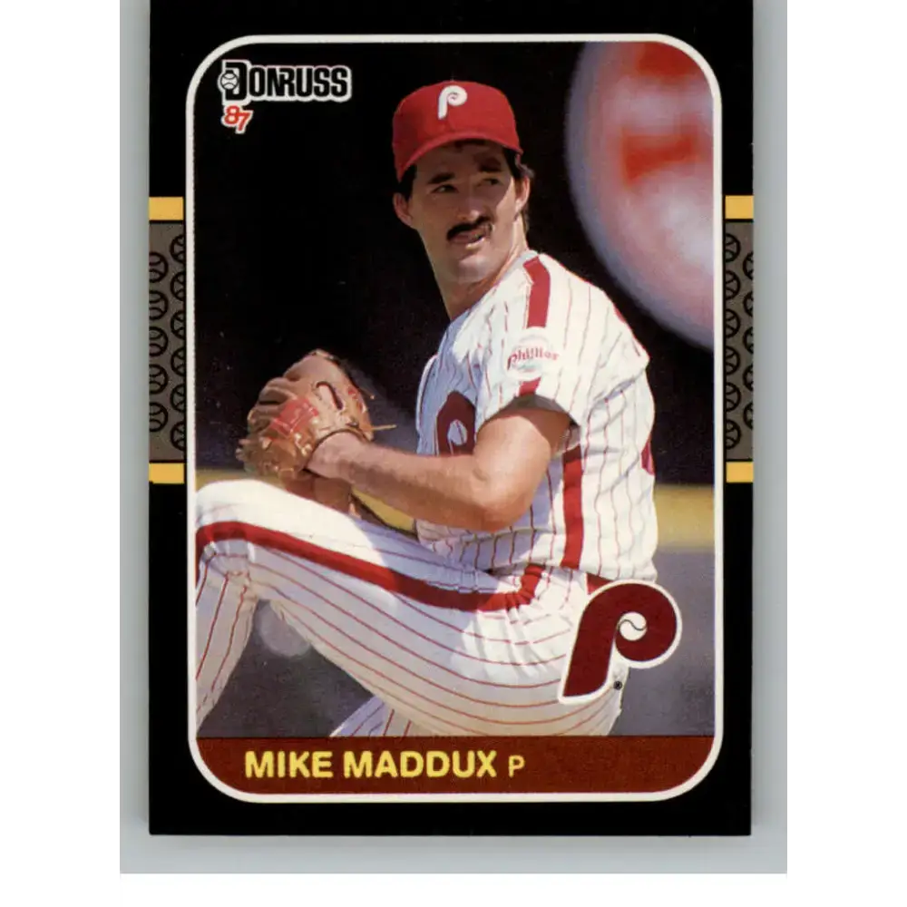1987 Donruss #535 Mike Maddux EX Excellent RC Rookie Philadelphia Phillies Baseball Card - Baseball Card Single