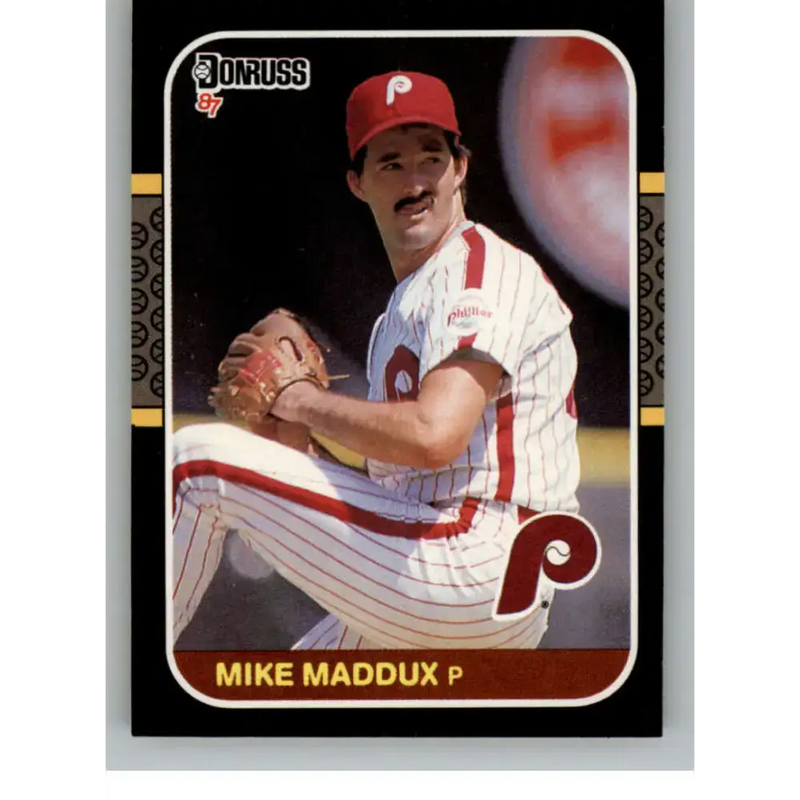 1987 Donruss #535 Mike Maddux EX Excellent RC Rookie Philadelphia Phillies Baseball Card - Baseball Card Single