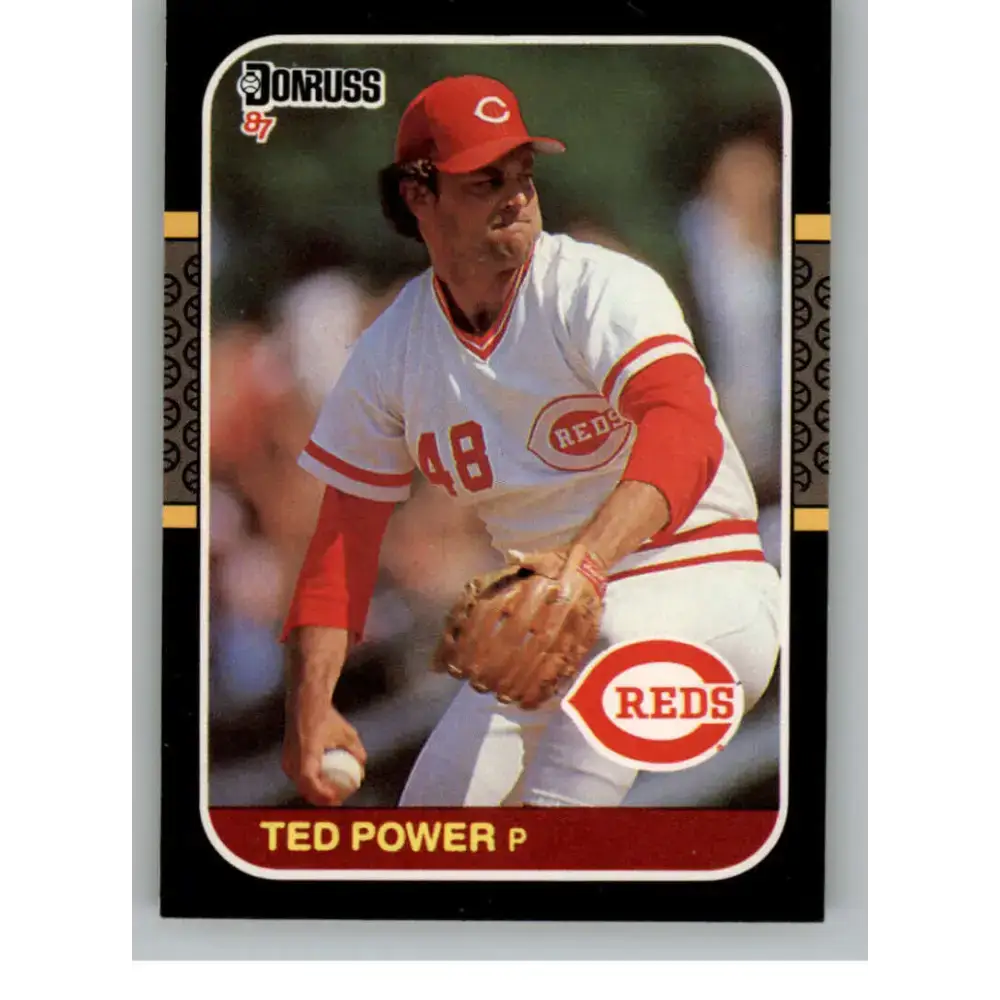 1987 Donruss #536 Ted Power EX Excellent Cincinnati Reds Baseball Card - Baseball Card Single
