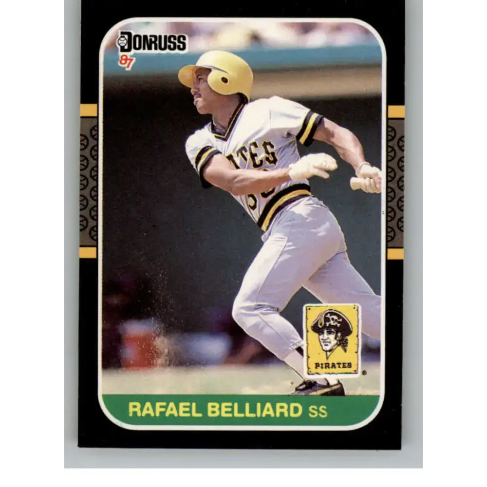 1987 Donruss #538 Rafael Belliard EX Excellent RC Rookie Pittsburgh Pirates Baseball Card - Baseball Card Single