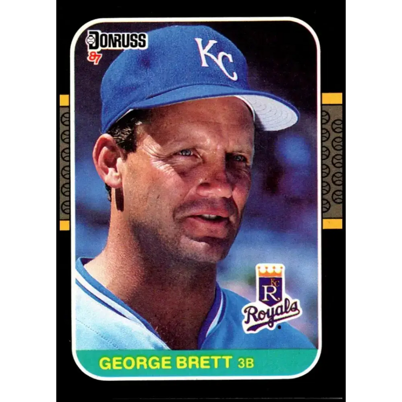 1987 Donruss #54 George Brett EX Excellent Kansas City Royals Baseball Card - Baseball Card Single