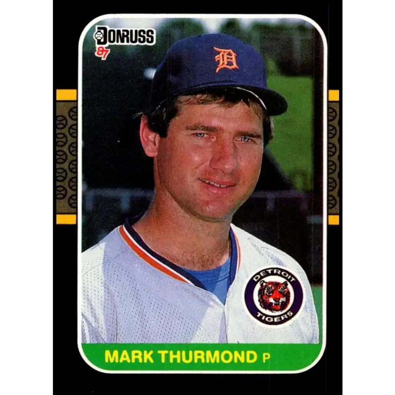 1987 Donruss #543 Mark Thurmond EX Excellent Detroit Tigers Baseball Card