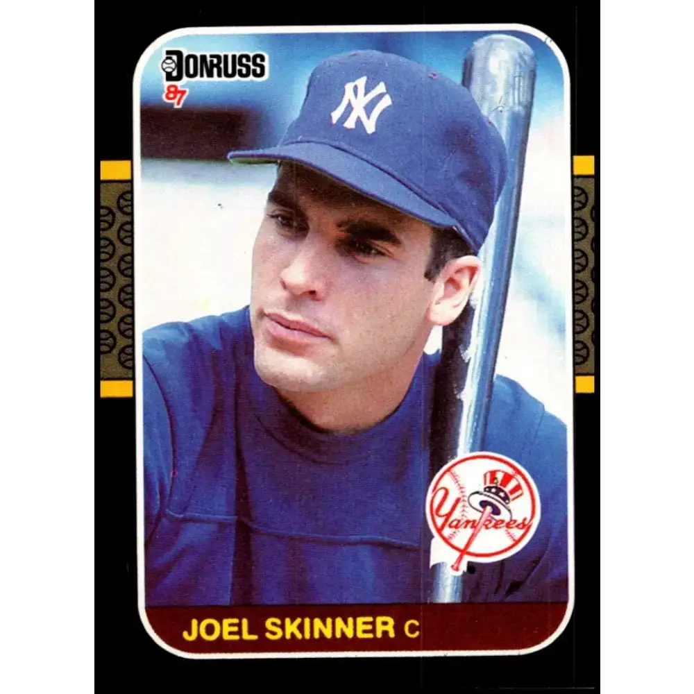1987 Donruss #545 Joel Skinner EX Excellent New York Yankees Baseball Card - Baseball Card Single