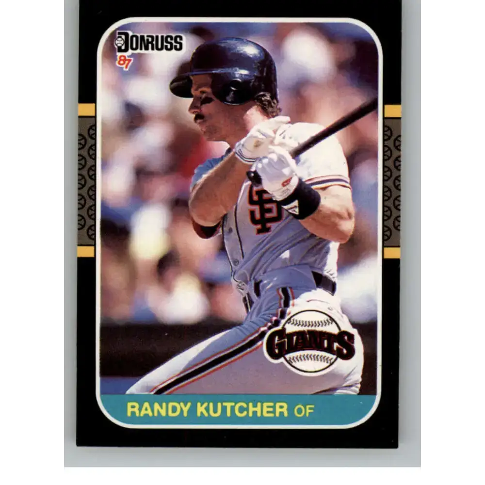 1987 Donruss #547 Randy Kutcher EX Excellent RC Rookie San Francisco Giants Baseball Card - Baseball Card Single