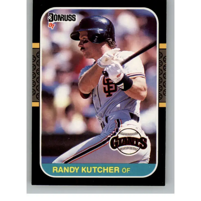 1987 Donruss #547 Randy Kutcher EX Excellent RC Rookie San Francisco Giants Baseball Card - Baseball Card Single