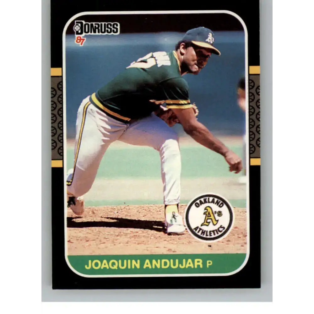 1987 Donruss #548 Joaquin Andujar EX Excellent Oakland Athletics Baseball Card - Baseball Card Single