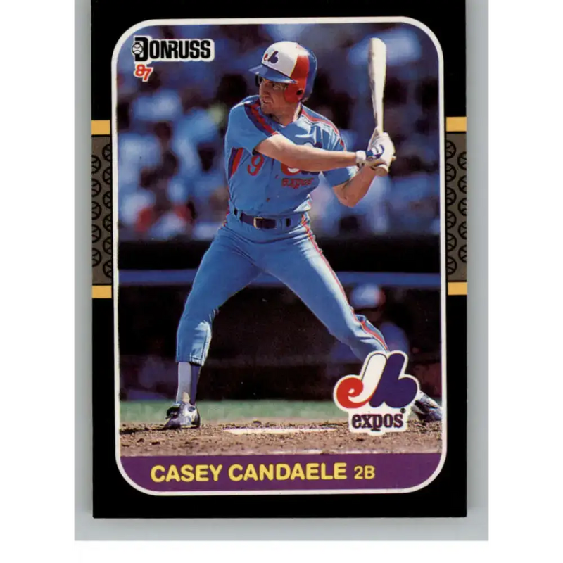 1987 Donruss #549 Casey Candaele EX Excellent RC Rookie Montreal Expos Baseball Card - Baseball Card Single