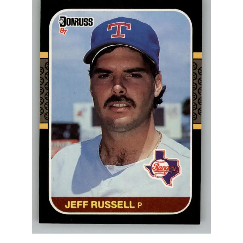 1987 Donruss #550 Jeff Russell EX Excellent Texas Rangers Baseball Card - Baseball Card Single