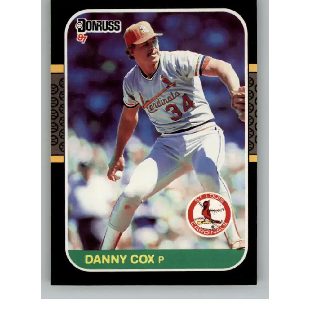 1987 Donruss #553 Danny Cox EX Excellent St. Louis Cardinals Baseball Card - Baseball Card Single