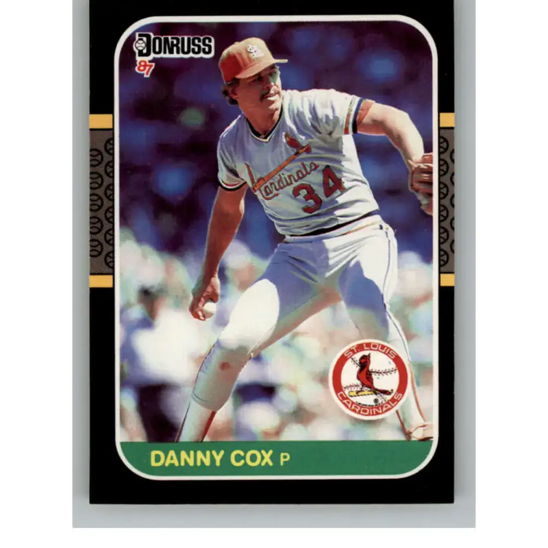 1987 Donruss #553 Danny Cox EX Excellent St. Louis Cardinals Baseball Card - Baseball Card Single