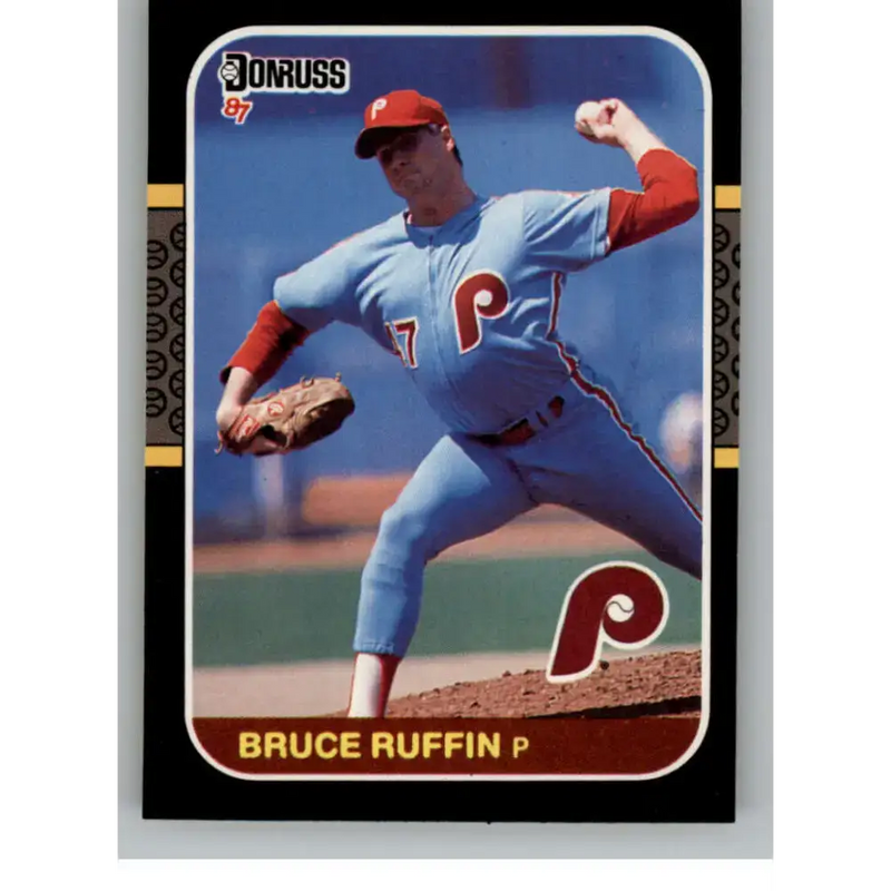 1987 Donruss #555 Bruce Ruffin EX Excellent RC Rookie Philadelphia Phillies Baseball Card